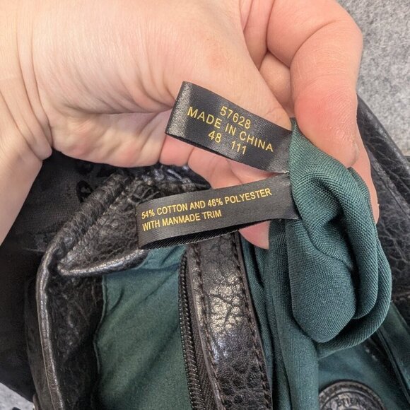 Etienne Aigner - Black Leather Canvas Handbag Totebag Purse - Picture 9 of 14